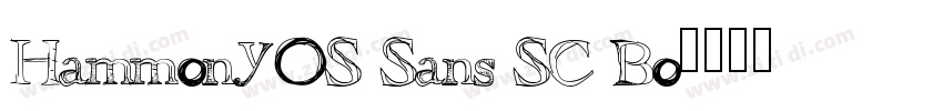 HammonyOS Sans SC Bo字体转换